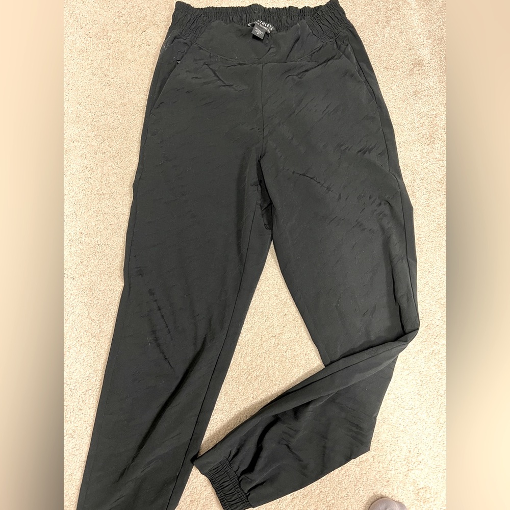 Black Athleta Brooklyn Textured Jogger
